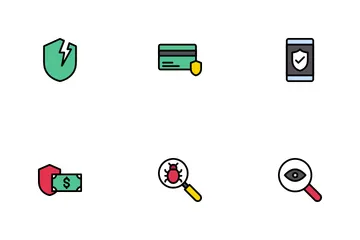 Cyber Crime And Protection Icon Pack