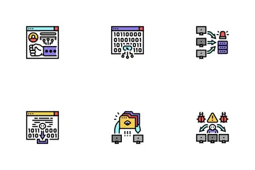 Cyber Crime Internet Business Icon Pack