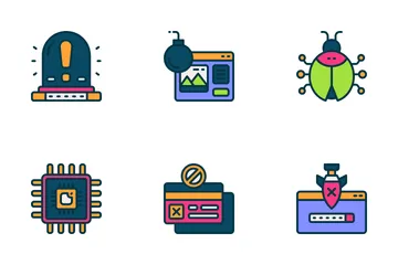 Cybercriminalité Icon Pack