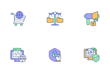 Cyber Law Icon Pack