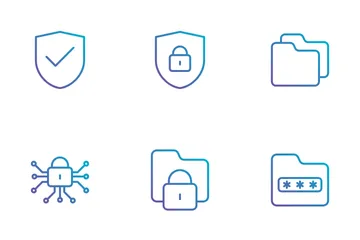 La cyber-sécurité Icon Pack