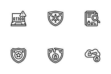 La cyber-sécurité Icon Pack