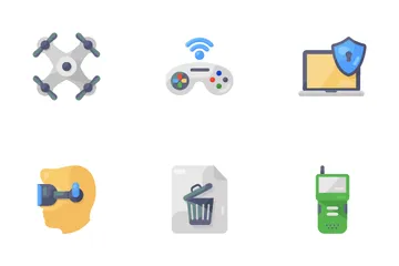 Cyber Security And Artificial Intelligence Icon Pack