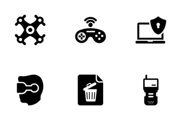 Cyber Security And Artificial Intelligence Icon Pack