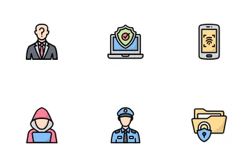 Cyber Security And Artificial Intelligence Icon Pack