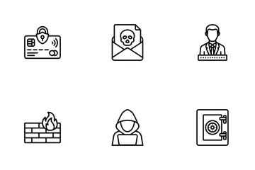 Cyber Security And Artificial Intelligence Icon Pack