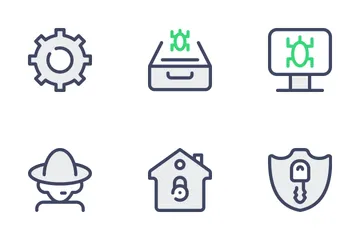 Cyber Security - Filled Outline Icon Pack