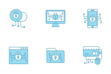 Cyber Security & Network Protection Icon Pack