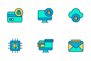 Cyber Security Vol 1 - Lineal Color Icon Pack