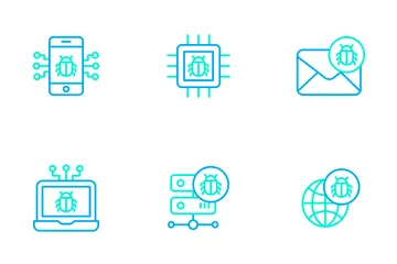 Cyber Security Vol 1 - Outline Color Icon Pack