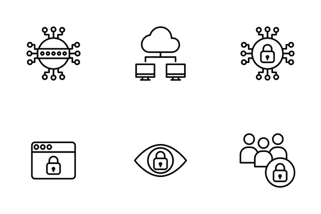 Download Cyber Security Vol 2 - Outline Icon pack Available in SVG, PNG ...