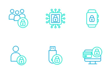 Cyber Security Vol 2 - Outline Color Icon Pack