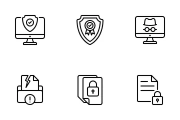 Internet-Sicherheit Symbolpack