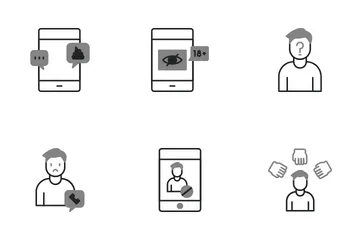 Cyberbullying Icon Pack