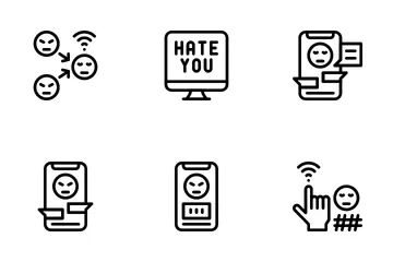 Cyberbullying Pacote de Ícones