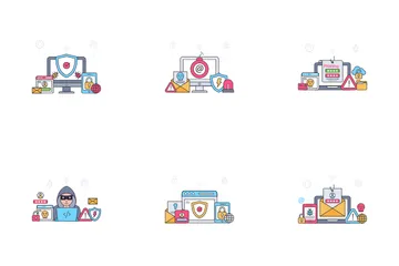 Cybercrime And Cyber Security Icon Pack