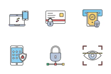Cybercrime And Hacking Icon Pack