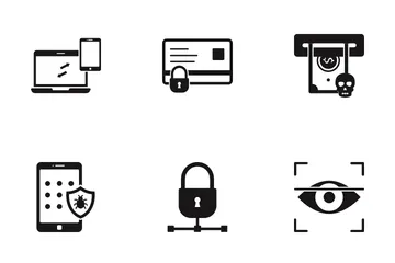 Cybercrime And Hacking Icon Pack