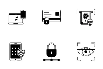 Cybercrime And Hacking Icon Pack