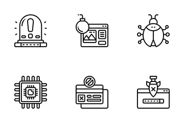 Cybercriminalité Icon Pack