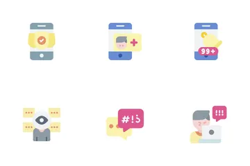 Harcèlement sur internet Pack d'Icônes