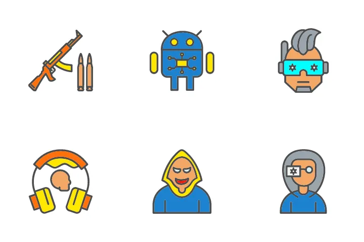 82 Cyberpunk Icon Packs, Logos, Symbols - Free Download in SVG, PNG ...