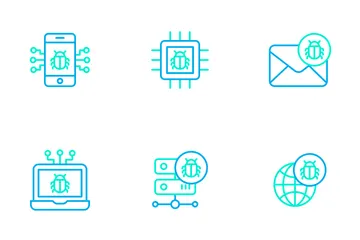 Cybersicherheit Band 1 - Umrissfarbe Symbolpack