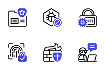 Cycber Security System Icon Pack