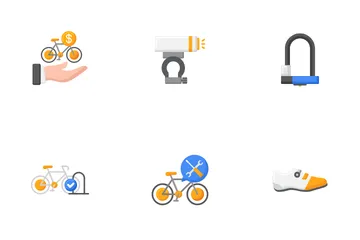 Cycling Tour Icon Pack