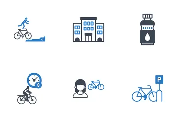 Cycling Tour Icon Pack