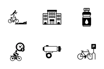 Cycling Tour Icon Pack