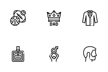 Dad Father Parent Icon Pack