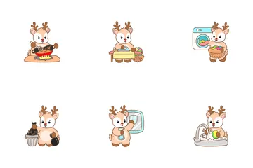 Daily Life Of Deer Icon Pack