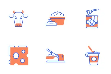 Dairy Products Icon Pack