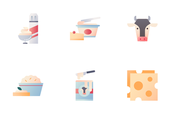 Dairy Products Icon Pack