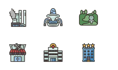 Dans la ville Icon Pack