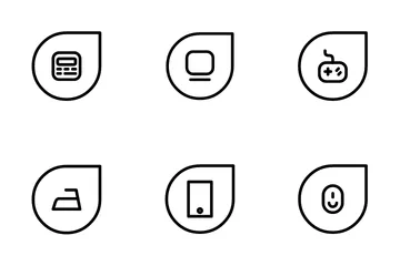 Dashboard/Menü/Grafiken/Angebote/Währung/Download und Elektronik Symbolpack