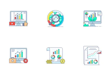 Data Analytics & Statistics Design Icon Pack