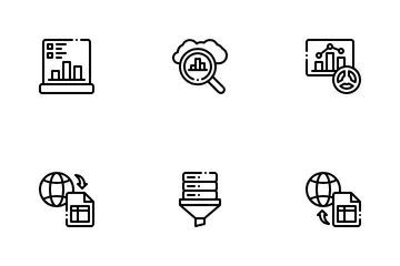 데이터 분석 도구 아이콘 팩