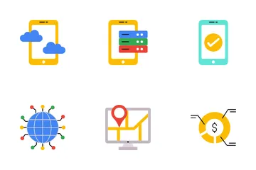 Data Center And Hosting Icon Pack