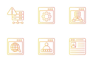 Data Center And Hosting Icon Pack
