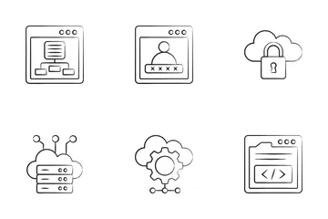 Data Center And Hosting Icon Pack