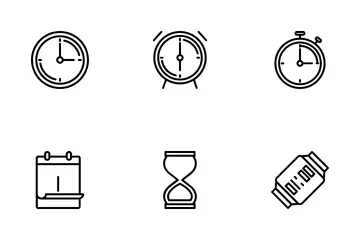 Data e hora Pacote de Ícones