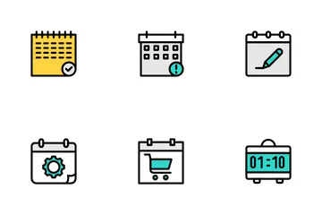 Data e hora Pacote de Ícones