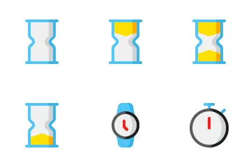 Data e hora fixas Pacote de Ícones