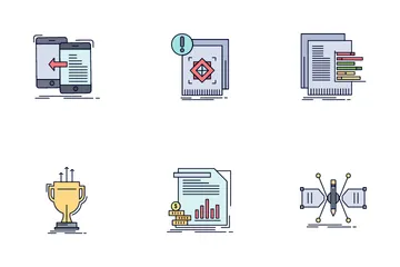 Data Economy And Advertising Media Icon Pack