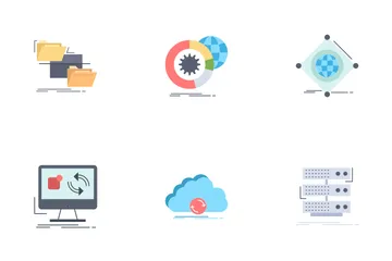 Data Management And Data Organization Icon Pack
