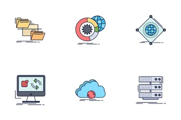 Data Management And Data Organization Icon Pack