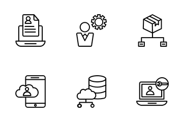 Data Management And Server Icon Pack