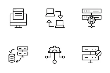 Data Management And Server Icon Pack